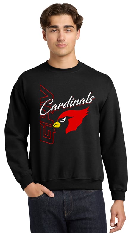 Old School Cardinal Crewneck Sweatshirt