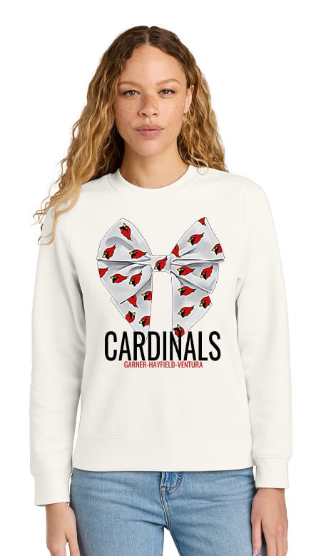 Cardinal Bow Crewneck Sweatshirt