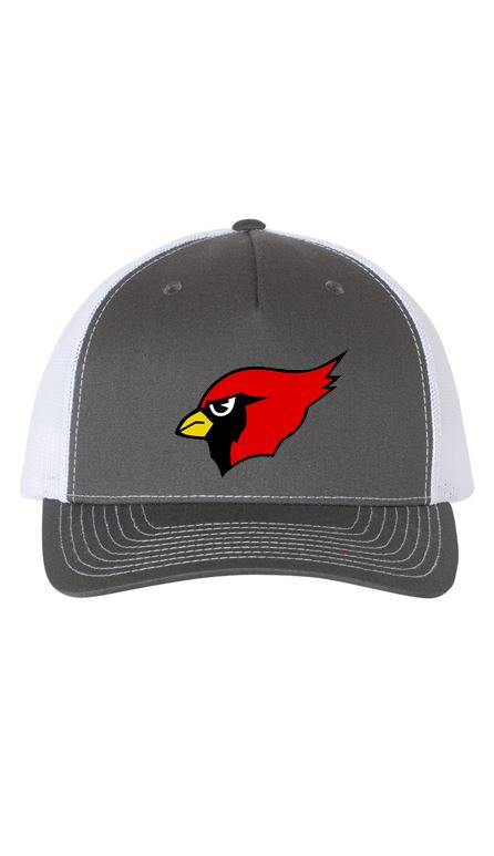 Cardinal Hat - Charcoal & White